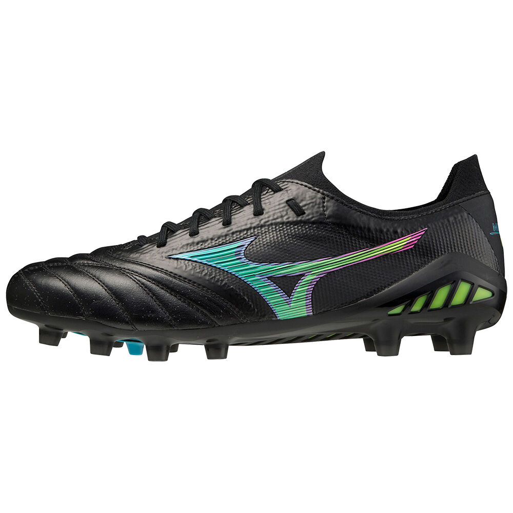 Mizuno Morelia Neo III Beta Japan Férfi Focicipő Fekete/Kék Türkiz MPD789625